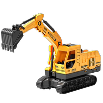 Childrens toy car ejection excavator track car storage deformation engineering vehicle puzzle for boys aged 3 to 6 years old