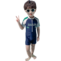 Yuyingfang childrens one-piece swimsuit boy summer 2024 new baby boy swimsuit child boy sun protection swimsuit