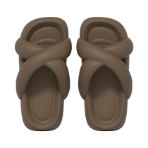 Chikoku Little Ark Slippers Womens Summer Outerwear Thick Soled Increased 2024 New High-Quality French Sandals Soft Bottom