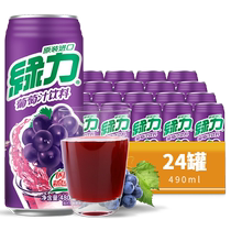 Boisson au jus de raisin Green Power de Taiwan boîte complète de 480 ml x 24 bouteilles avec de grandes canettes fruitées et parfumées pour de délicieux plats de fête