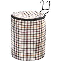 Bicycle front basket electric vehicle waterproof canvas front basket hook fixed shopping basket storage folding bag PJ
