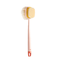 Bath back brush artifact soft hair long handle wipe back back rub bath brush body rub mud do not ask for help strong rub bath towel