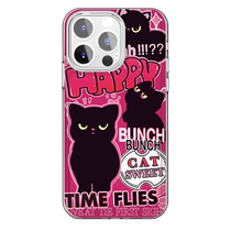 Hot girl sweet cool cat 13Pro Max mobile phone case Apple 14 iPhone12 11 rose red xr xs soft