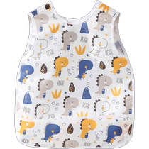 Childrens smock baby bib baby eating pocket saliva napkin painting apron bib reverse dressing for boys and girls