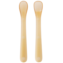 Jingqi baby feeding spoon baby spoon 0-6 months newborn baby eating tableware feeding silicone spoon