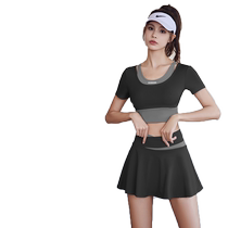 Yoga clothes for women summer 2024 new style quick-drying short-sleeved tops professional sports running Pilates fitness suit yoga