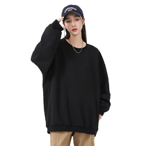 Meow full score Japanese spring and autumn round neck solid color sweatshirts for men and women pullovers for couples long-sleeved T-shirts trendy brand jackets for young and middle-aged people