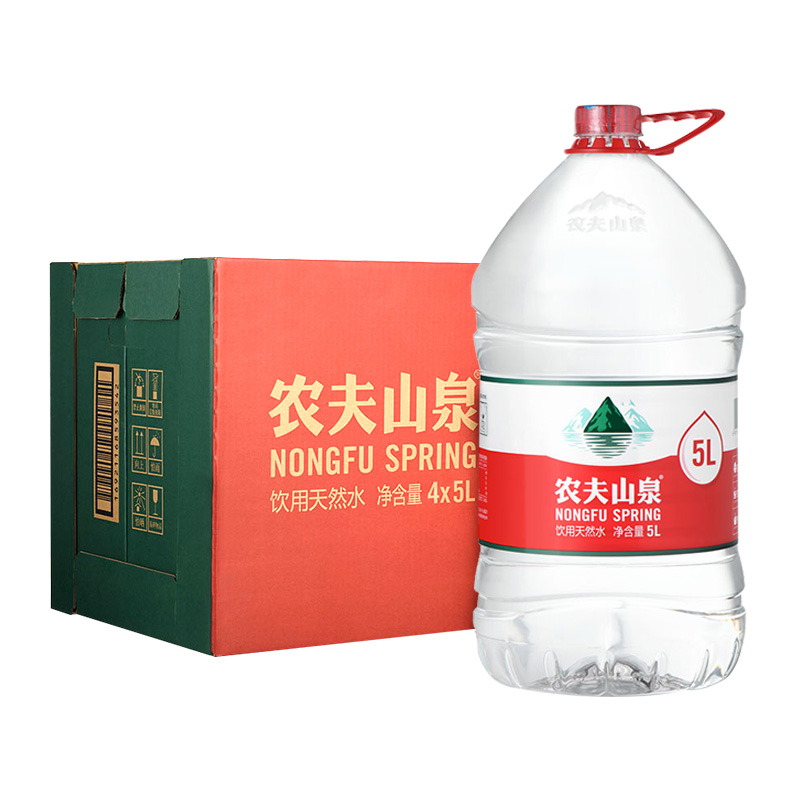 农夫山泉 饮用天然水 5L*4桶