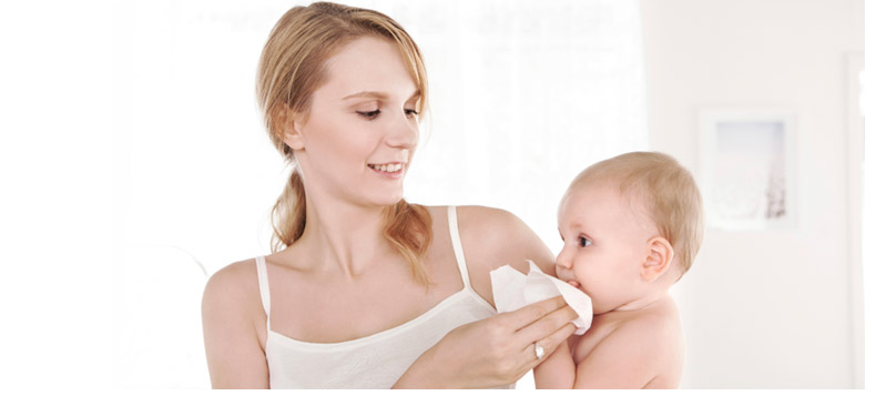 Khăn lau trẻ sơ sinh thời đại bông lau giấy dày 80 bơm / túi * 6 túi giấy ướt cho bé tốt nhất