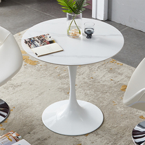 Creative Simple Rock Plate to negotiate a small round table guest lounge area balcony leisure white small household dining table