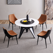 High-end Italian Minimal Rock Rock Table Small Household with Dial Disk Restaurant Creative Table Modern Simple