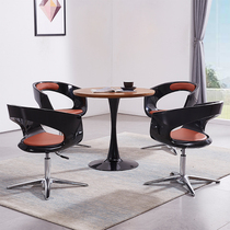 Lounge area Business negotiation table and chair combination Simple personality creative rotation lifting adjustable reception chair backrest