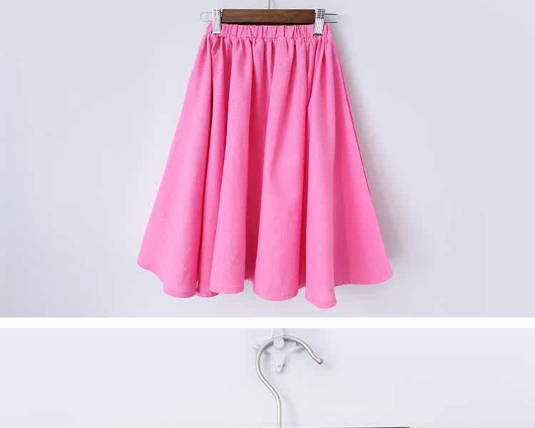 Jupe fillette en lin - Ref 2049766 Image 34