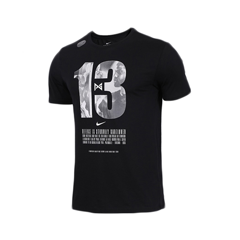 NIKE PG1 QS TEE Paul George Áo thun thể thao bóng rổ nam ngắn tay 913476-010 - Áo phông thể thao áo phông nam anta chính hãng