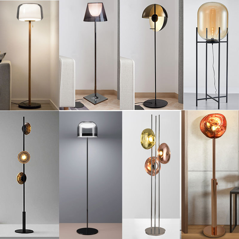 Nordic Designer Bedroom Bedside Table Lamp, Post-Modern Personalized Living Room, Hotel Model Room, Study Glass Floor Lamp