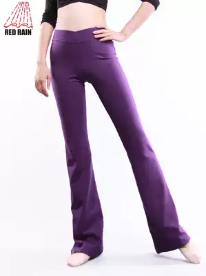 Red rain dance pants practice pants shape pants women's Bell pants adult low waist slim yoga pants dance pants