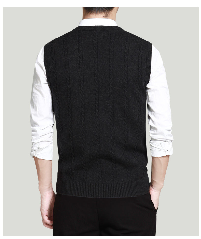 Débardeur homme Woolen gilet MMAICCO en laine pour automne - Ref 1596989 Image 16