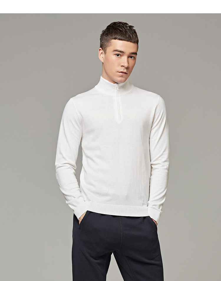 麦 客 2018 mùa thu mới dây kéo cổ áo cổ áo len áo len nam thanh niên áo khoác 3152 blazer nam