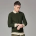 Momoike nam 2019 xuân mới áo len mỏng nam áo thun dài tay đan 3171 - Kéo qua Kéo qua