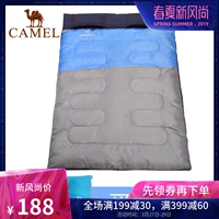 Lạc đà ngoài trời túi ngủ đôi Du lịch cắm trại chống ẩm lạnh ấm xách tay trong nhà bẩn túi người lớn - Túi ngủ túi ngủ văn phòng lomotan
