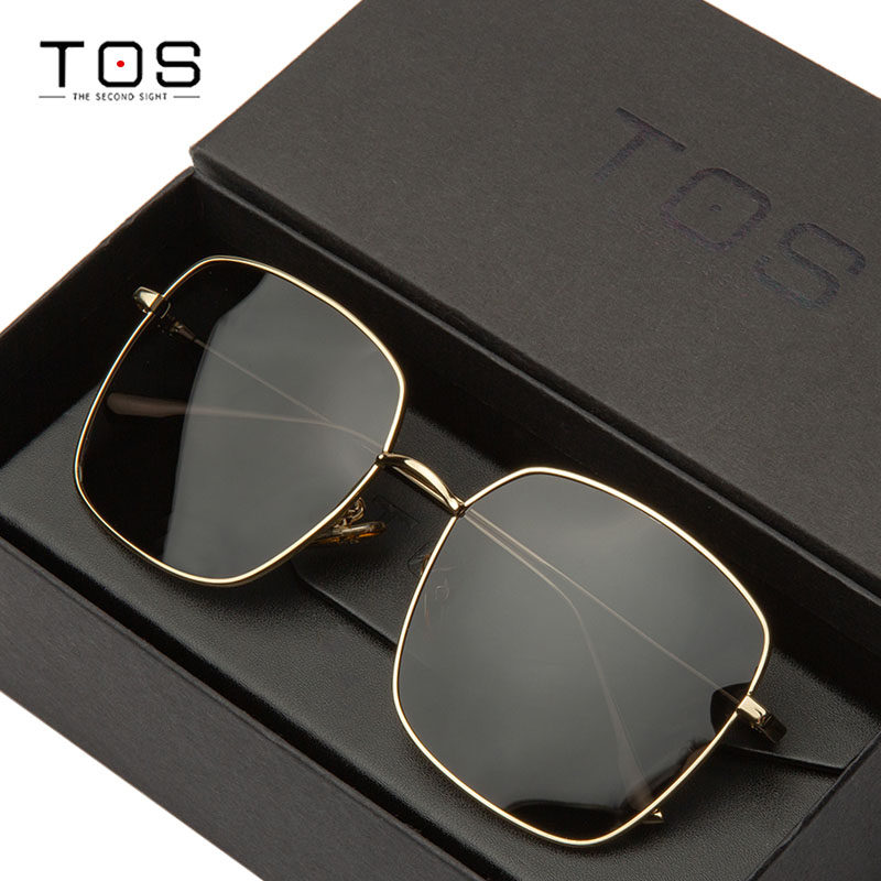 GM sunglasses female male sunglasses glasses tide net red driving polarized anti-ultraviolet high-grade sense big face 2021 new model