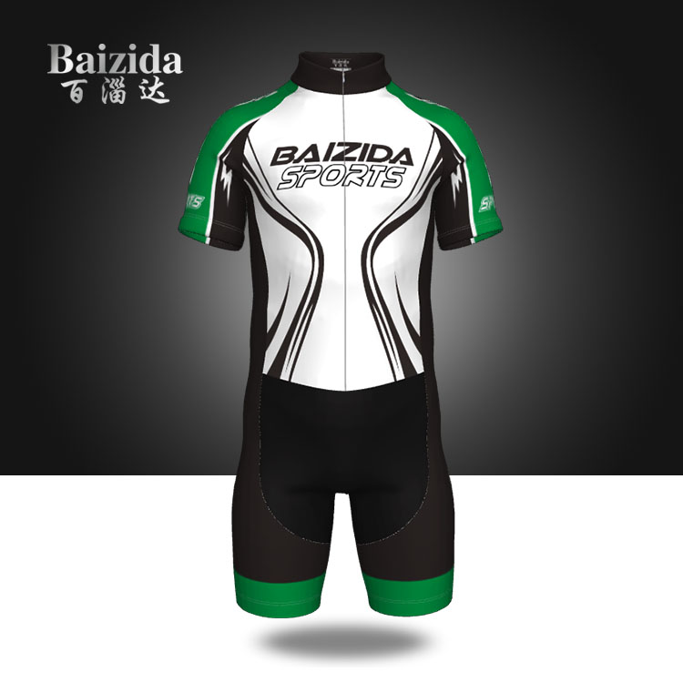 baizida customized adult children's short-sleeved one-piece speed skating suit Roller skating suit cycling suit training clothing
