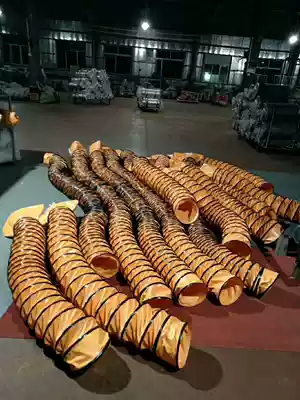 PVC nylon plastic canvas duct ventilation pipe telescopic flexible duct spiral exhaust pipe range hood pipe