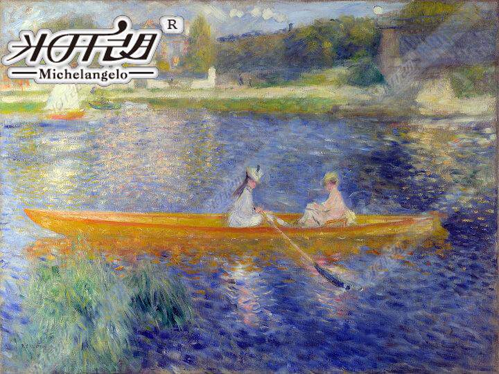 (Michelangelo) Renoir in the Seine at Asniels 1000 pieces wooden puzzle