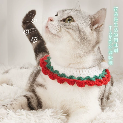 Чокер ручной работы, плетеный браслет из красной нити, ожерелье, плавательный круг для шеи, аксессуар, шарф, кот, домашний питомец