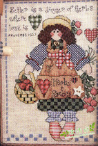 American JJ style cross stitch kit French DMC embroidery Patchwork Girl without accessories