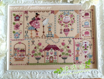 Magazine cross stitch kit French DMC embroidery Su girl patchwork sewing life