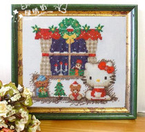 Magazine Style Cross Embroidery Suite French DMC Embroidery line Hello Kitty KT Christmas Eve