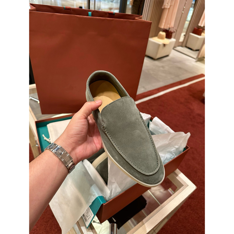 Wanqian Brand Fabric Lp Loafers Men's Slip-On Lazy Shoes Summerwalk Suede Business Casual