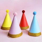 Пять детей на день рождения капля корейская детская розовая голубая карта для волос.