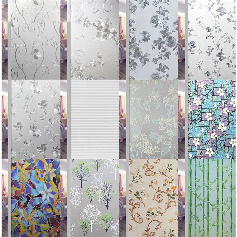 Color window stickers Full shading Sliding door stickers Glass stickers Powder room window stickers Glass film opaque