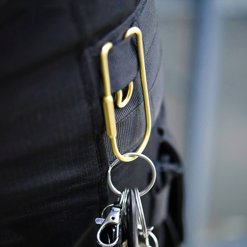 Nordic Ins Golden Key Hanging Buckle Retro Pure Copper Car Sports Pants Key Button Ring Brass Belt Buckle