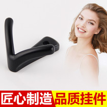 German modern black hanging clothes hook towel hook towel hook bathroom mop single hook toilet door rear cloak hook
