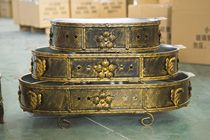 Dingxin new seafood big coffee plate commercial seafood big coffee pot rectangular round restaurant grilled fish plate lobster plate