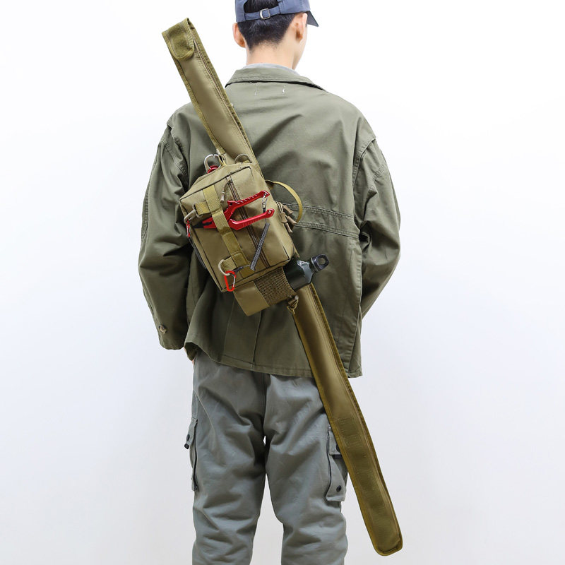 Luya Bag Rod Bag Multifunction Fishing Purse Men's Camouflated Single Shoulder Oblique Satchel Gear Luja Equipment Big Capacity New
