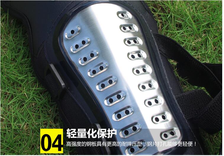 Xe máy bảo vệ đầy đủ bộ bốn mảnh bằng thép không gỉ đua đầu gối miếng đệm khuỷu tay chống ngã xe máy - Xe máy Rider thiết bị băng bảo vệ khớp gối