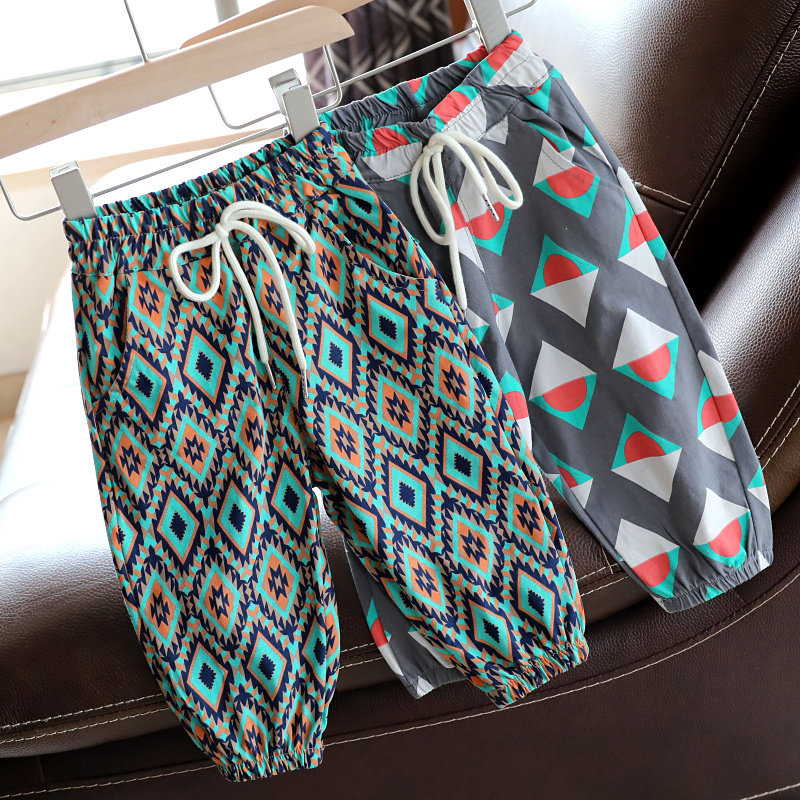 Baby Spring Summer Thin Casual Pants Kids Korean Version Spring and Autumn Long Pants Boys Pants Cropped Pants 1627