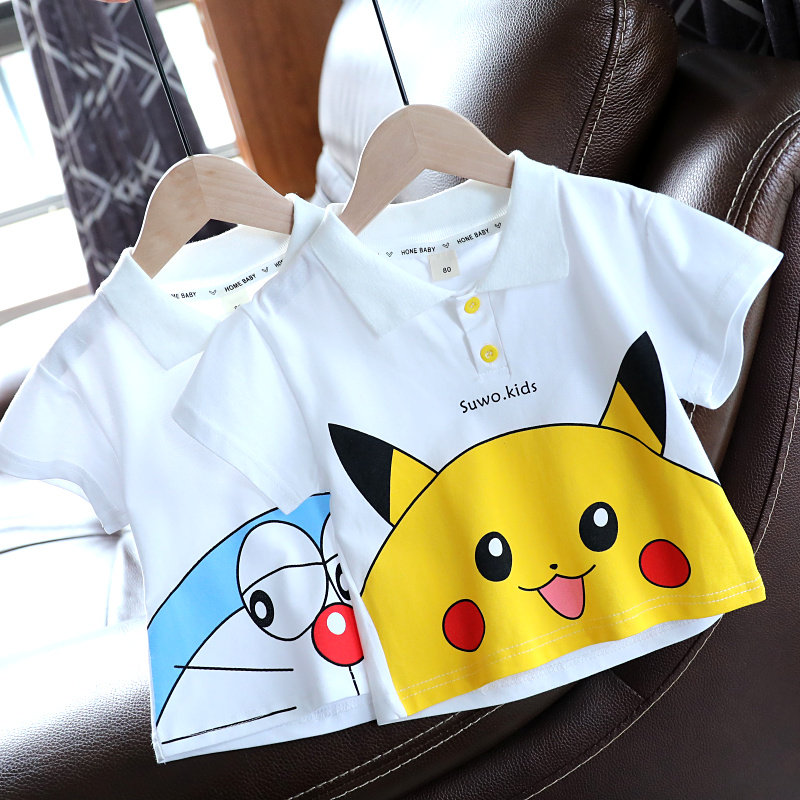 Baby clothes baby cartoon short sleeve T-shirt boy polo shirt summer dress children girl and girl tops half sleeve 1642