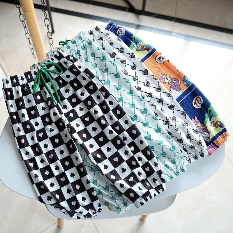 Baby Summer thin Lanterns Mosquito-Proof Pants Baby Children Long Pants Boys Spring Summer 90% Home Pants 1306