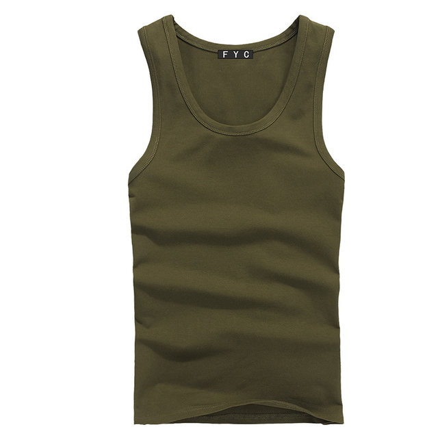 ເສື້ອຍືດກິລາບ່າກວ້າງຂອງຜູ້ຊາຍຝ້າຍບໍລິສຸດຂະຫນາດໃຫຍ່ສີແຂງແບບງ່າຍດາຍ sleeveless undershirt summer ຊາວຫນຸ່ມອອກກໍາລັງກາຍ elastic bottoming