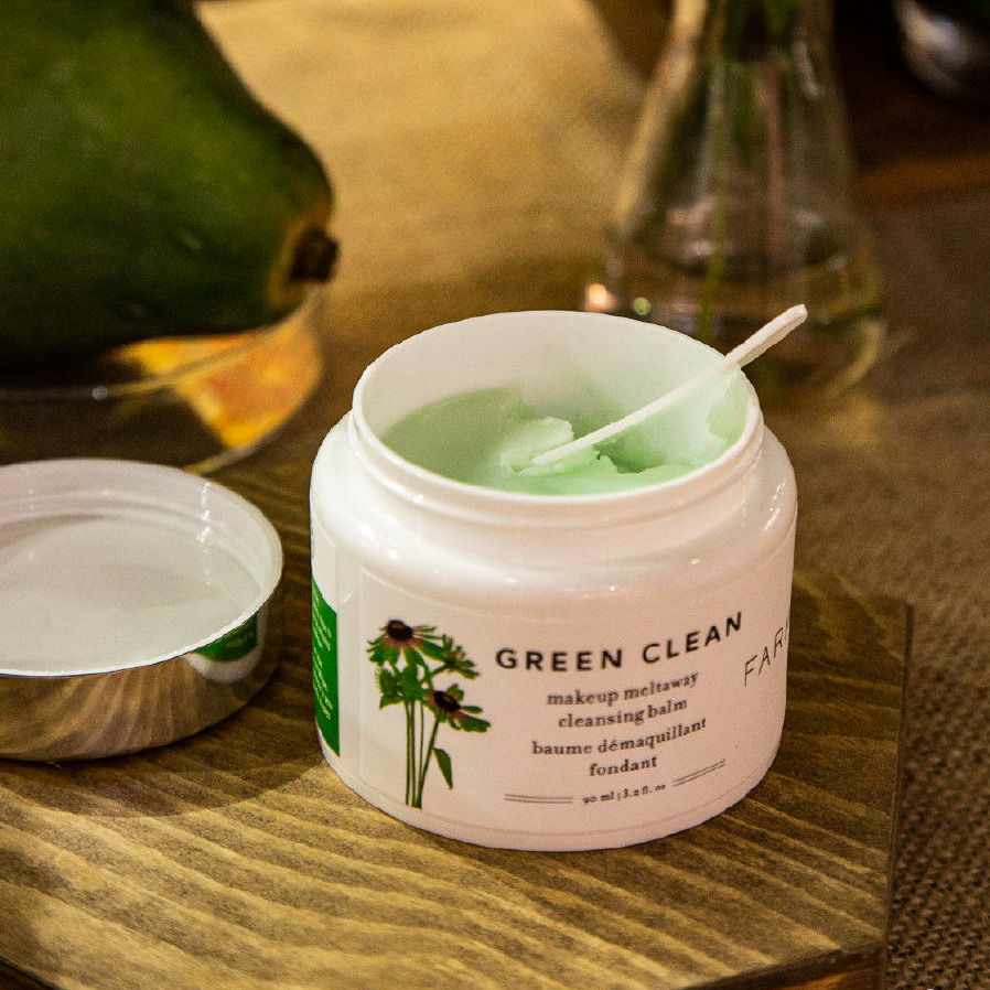 farmacy makeup remover green clean clean purple daisy face wash cream famo creek eyes and lipsgreenclean