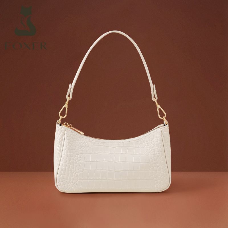 Golden Fox Underarm Bag for Women 2026 New High-End Bag Commuting Shoulder Small Bag Summer Lightweight Genuine Leather Women's Bag Golden Fox Underarm Bag for Women 2026 New High-End Bag Commuting Shoulder Small Bag Summer Lightweight Genuine Leather Women's Bag