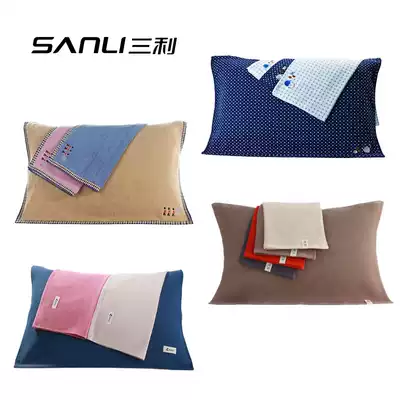 Sanli cotton pillow towel Huatian dream pair of European simple adult Four Seasons 100% cotton lace pillow towel