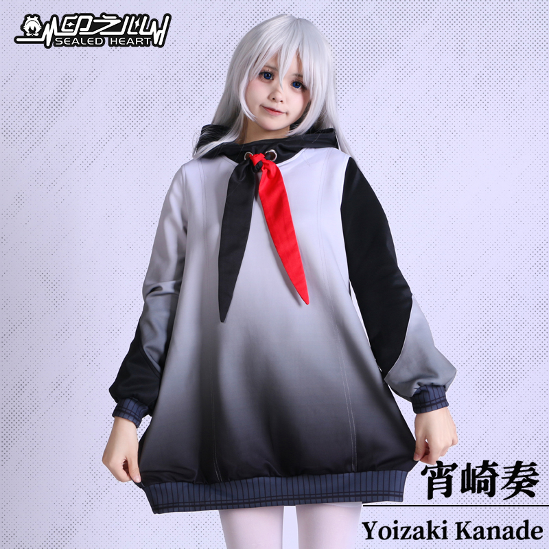 Print heart color stage feat initial tone of the future Lake Play Cos Yoisaki Kanade Cosplay suit