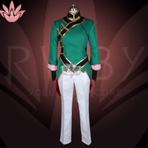 Heart of heart cos clothes RWBY four color battle JNPR team member Lie Ren Lie Lotus cracked blade cosplay