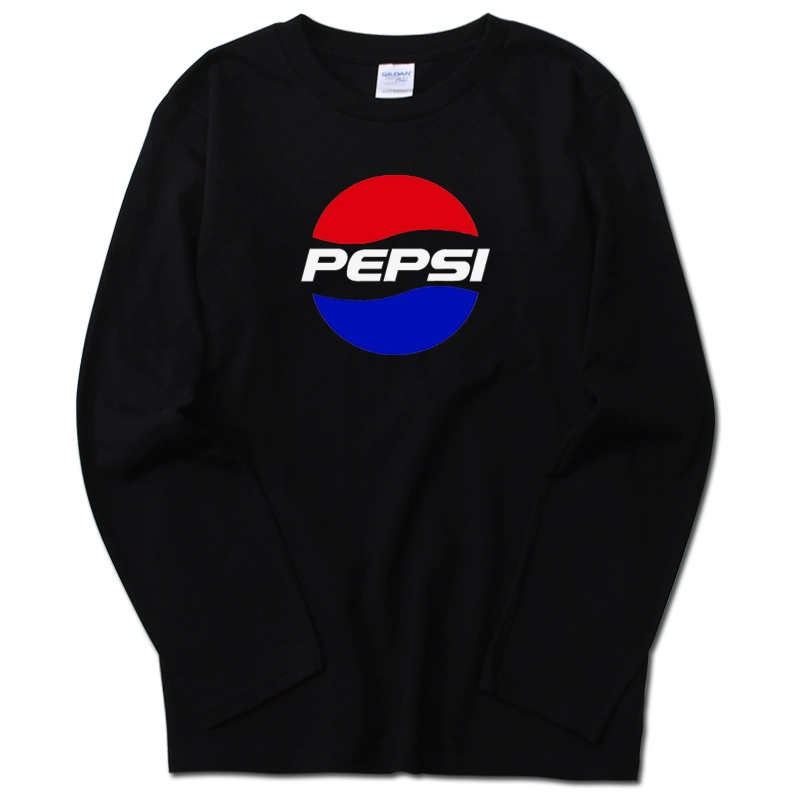 Pepsi Quần áo Pepsi Thương hiệu thủy triều vui lòng uống áo thun ngắn tay Coca Cola áo thun dài tay cho nam và nữ áo phông nam tay ngắn